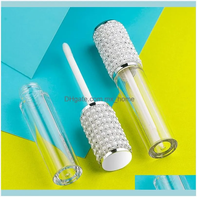 Storage Bottles & Jars 2021 High Grade Round Clear Lip Gloss Containers Filling Bottle Cosmetic Packaging Container Empty Tube
