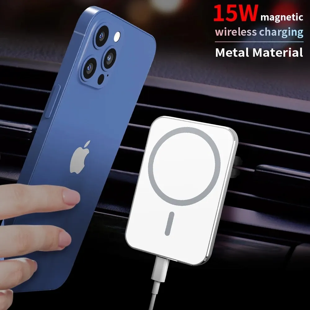 15W Nieuwe Magnetische Oplader Houder voor Fast Charging Wireless Car Phone Holde