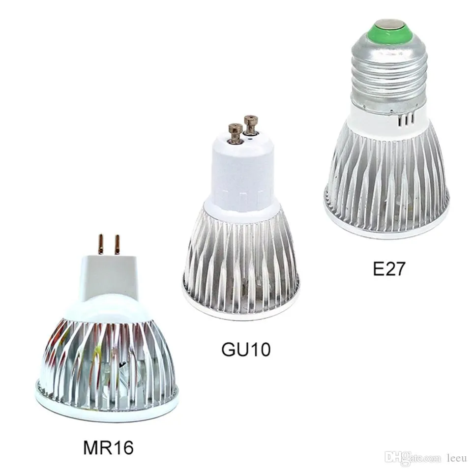 Lâmpada LED Dimmable GU10 MR16 E27 LED Light Spotlight LED Bulb Luminárias Downlight