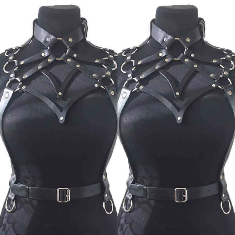 Nxy sm sex adulto brinquedo novo bdsm bondage couro cinto de couro brinquedos para mulheres jogo outfit sutiã perna suspensórios tiras liga erótica set1220