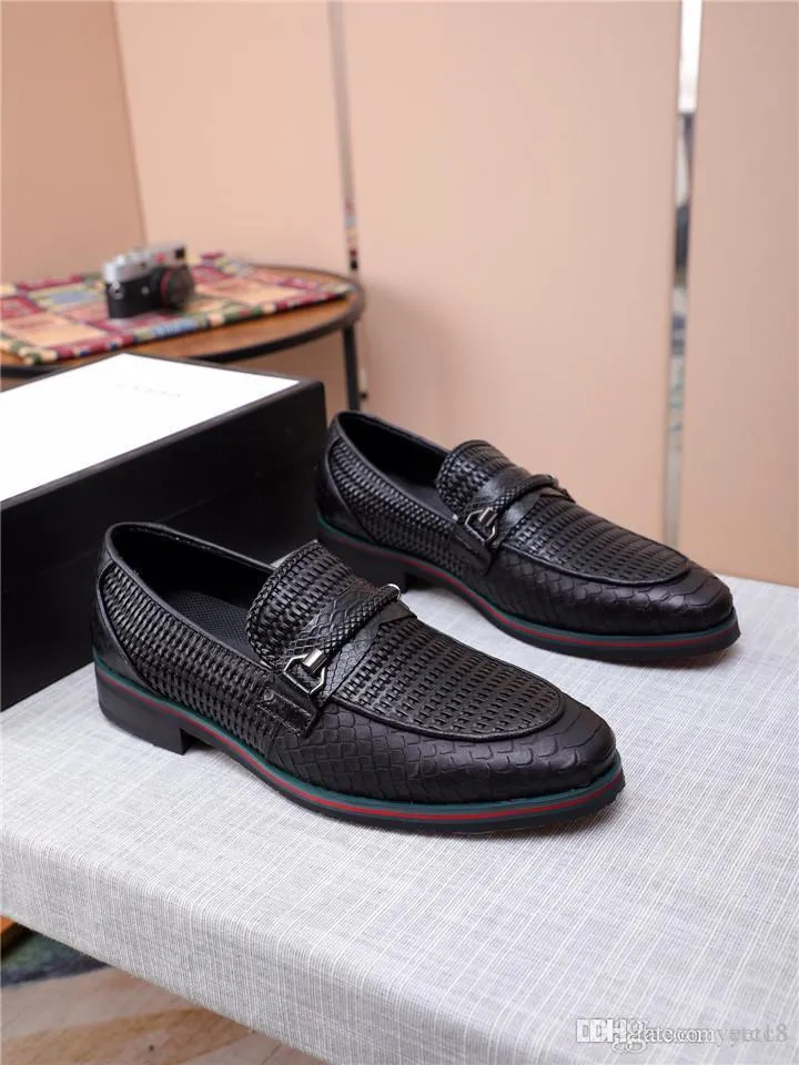 A1 HEREN Bordeaux LEER Oxfords KLASSIEKE HEREN Kerk SCHOENEN LUXE Boss Business Formele smoking SCHOENEN Vierkante neus Sociale brogues SCHOENEN 22