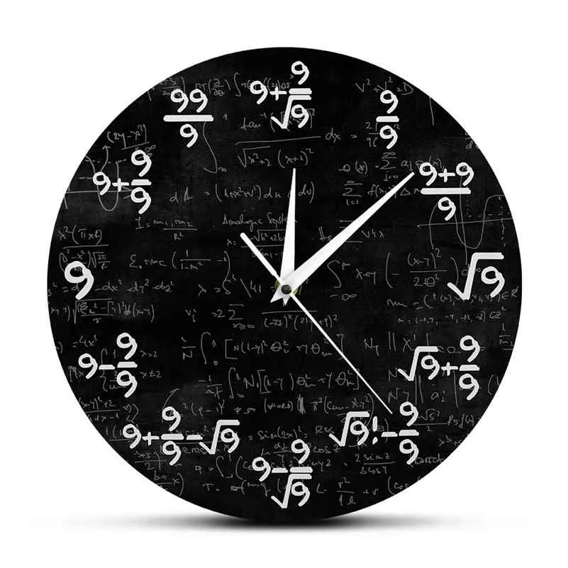 Wall Clock Reloj Para Matematicos Reloj De Pared De Matemáticas - Main Image