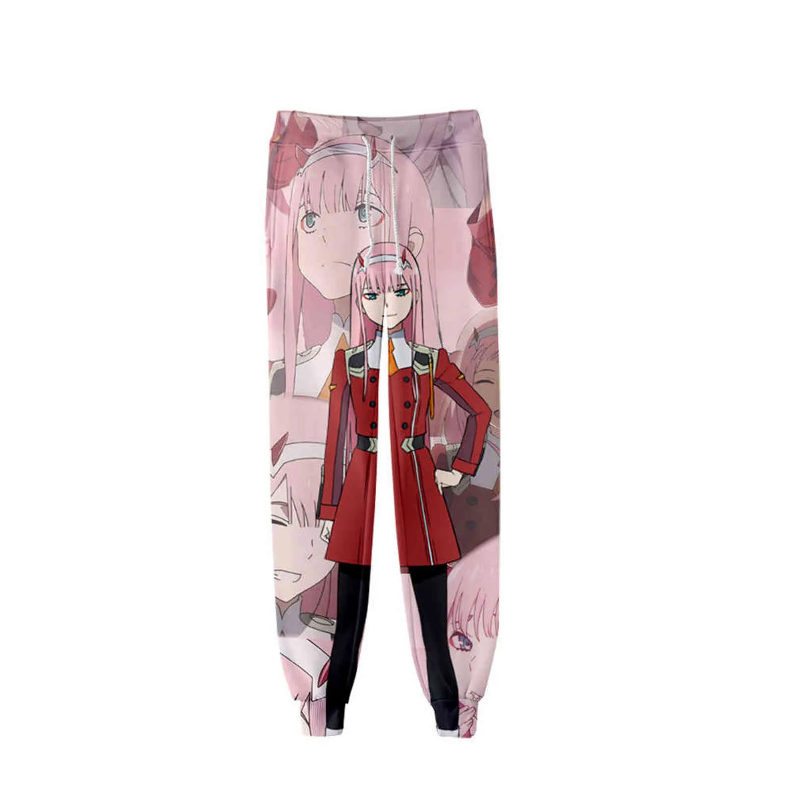 人気のアニメ3Dプリントスウェットパンツ女性カジュアル春の冬のズボン女性の裾のズボンカワイイランニングパンツY211115
