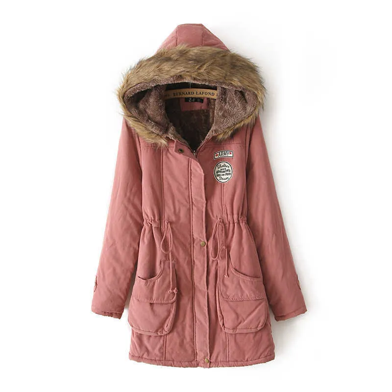 Womens Padded Coat, Cotton Hooded Winter Jacket, Casual Slim