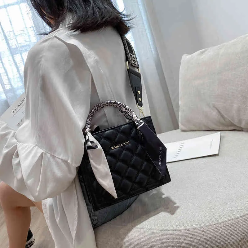 Textura nicho saco feminino 2021 nova moda versão coreana estilo estrangeiro bolsa lingge saco de mensageiro ombro único