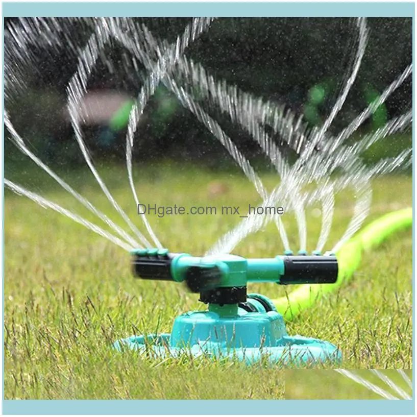 Watering Equipments Garden Sprinklers Automatic Grass Lawn 360 Degree Rotating Water Sprinkler 3 Arms Nozzles Irrigation Tools