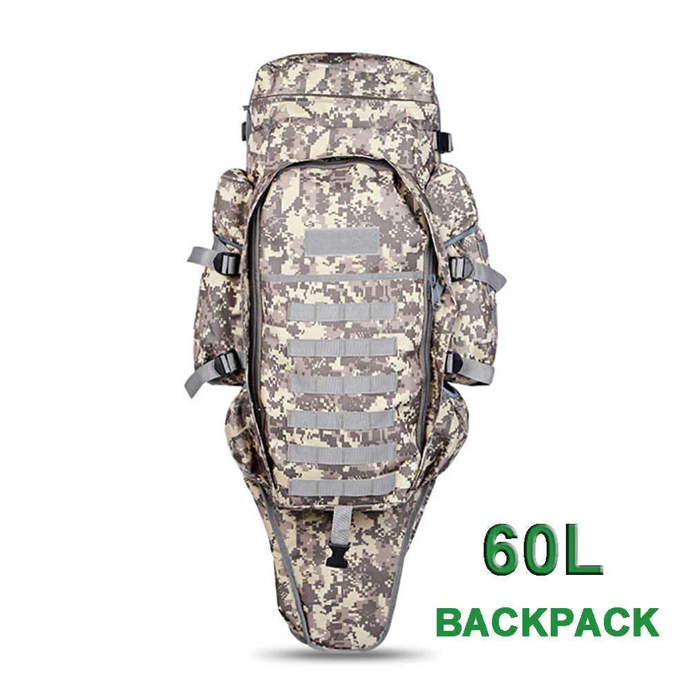 60L Militaire Sac À Dos Pack Sac À Dos Tactique Sacs pour La Chasse Trekking Randonnée Hommes Camping Équipement En Plein Air Étanche Sac Q0721