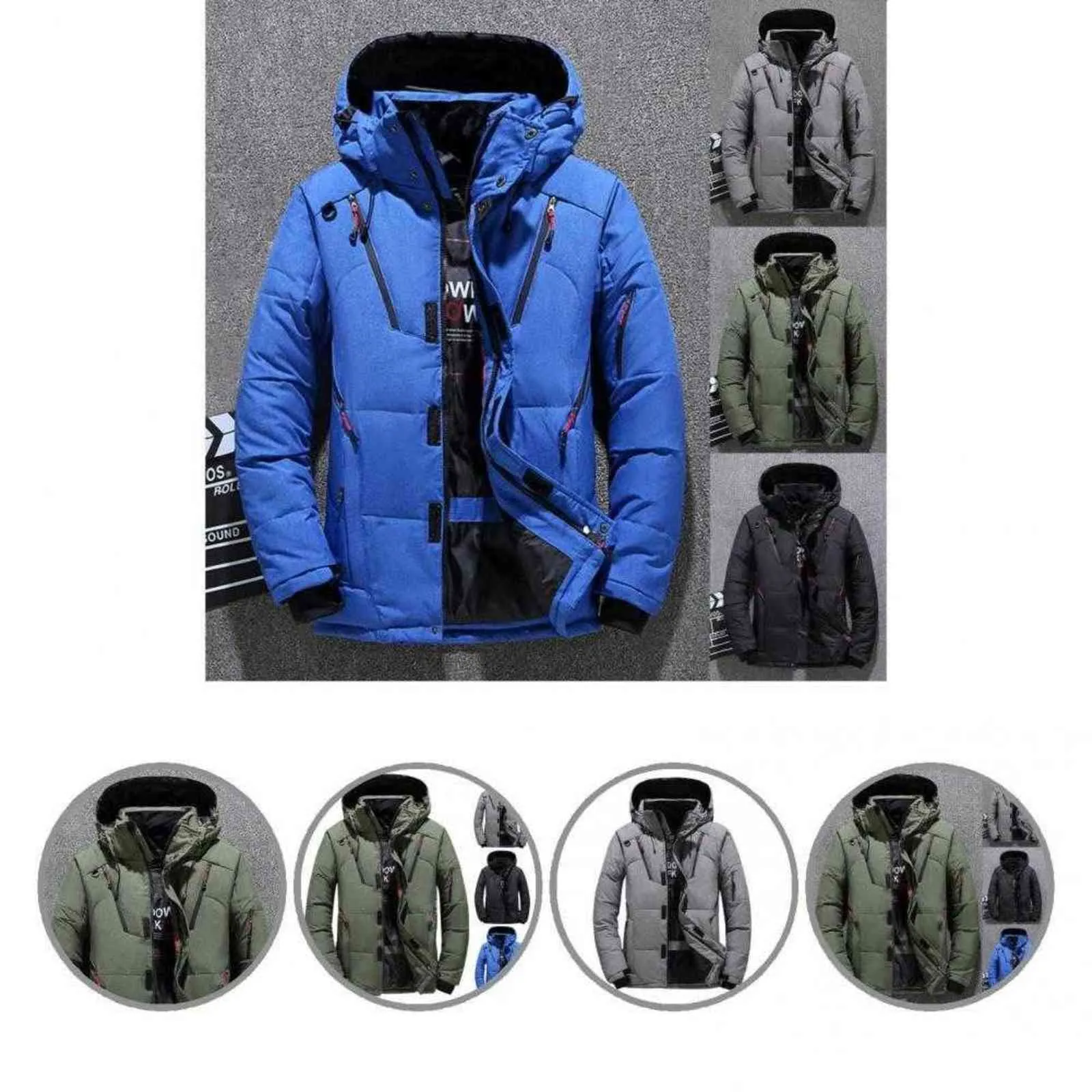 Windproof Fabulous Slim Male Jacket Detachable Hat Coat Wear Resistant for Daily Wear G1108