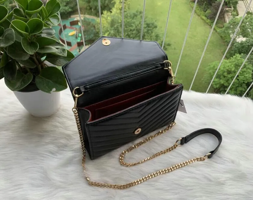 Fashion Women Cowhide top sheepskin bags caviar metal gold chain Handbag Genuine Leather bag Flip cover diagonal Shoulder handbags YL65124