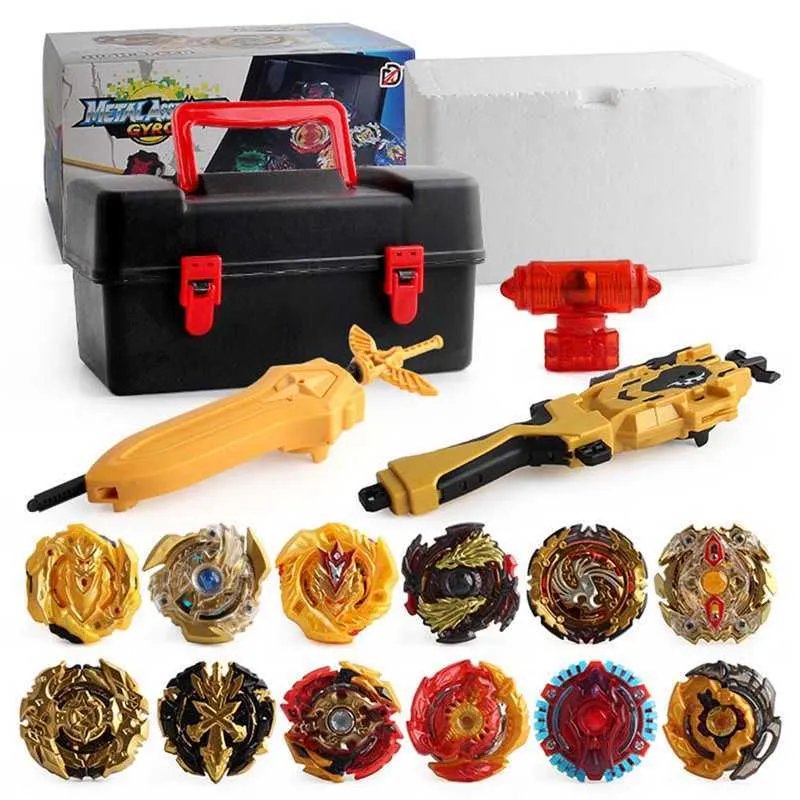 Top Trottola Set Toys Beyblades Arena Metal Fighting Gyro con Launcher Bey Blade Toys X0528
