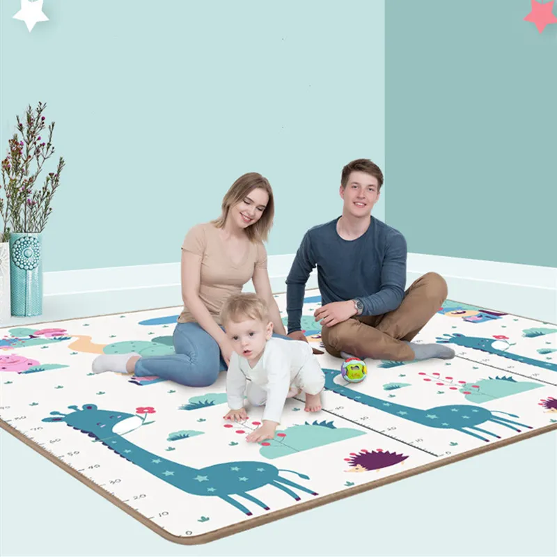 2023 Thickn 1cm Baby Play Mat Xpe Puzzle Children's Mat Thickened Tapete  Infantil Baby Room Crawling Pad Folding Mat Baby Carpet