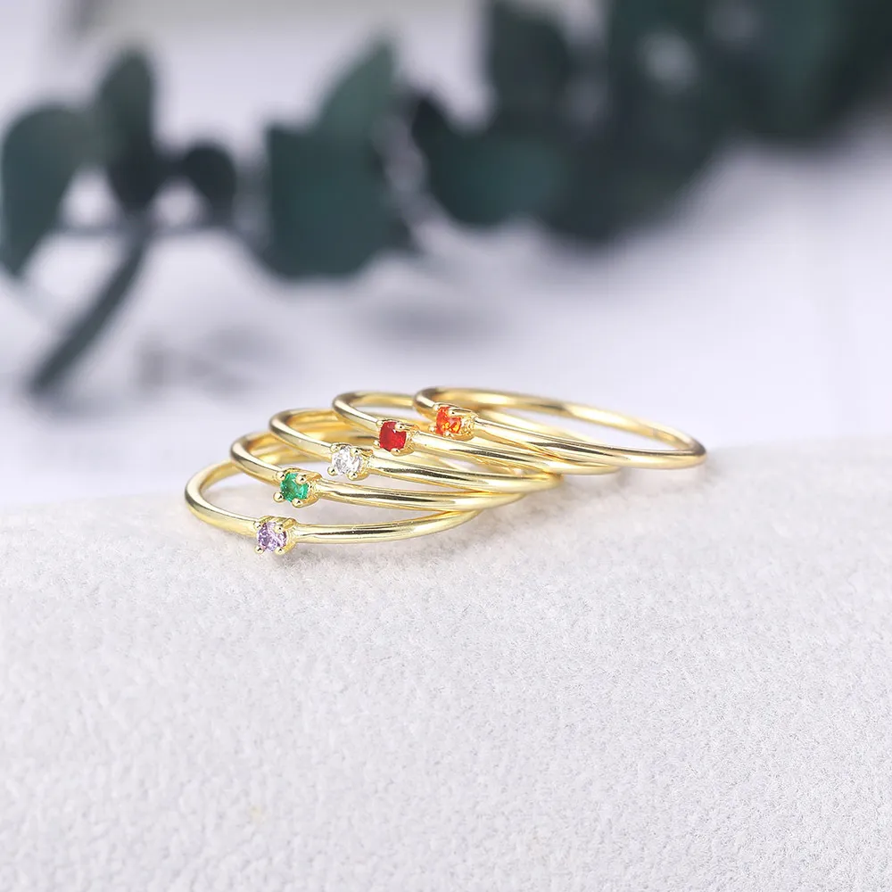 Pierścionki dla kobiet małe cienkie kształt złota kolor pierścionek zaręczynowy biżuteria cyrkon romantyczna biżuteria