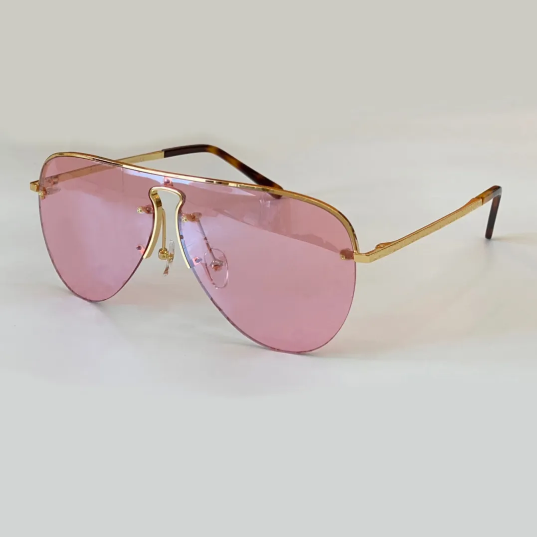 Pilot Mask Sunglasses for Women Men Gold Pink Lens Flower Mirror Sunglasses Sonnenbrille occhiali da sole uv400 protection 1469 with box