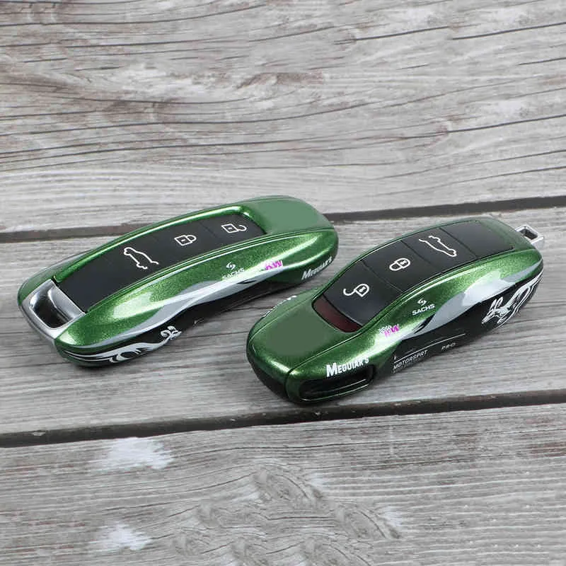 Racing Car Key Cover voor Cayenne 9ya Panamera 971 911 Macan Boxster Alarm FOB Remote Keyless Case Hard Shell