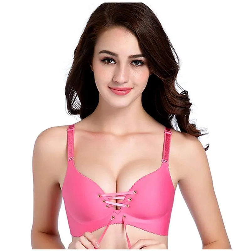 Bras Sexy Seamless Push Up Bra For Women Gwen Lift Bh Big Size 95C