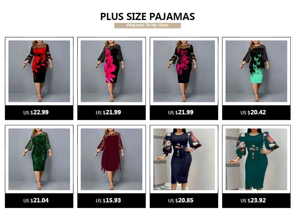 Plus Size Dresses for Women 4xl 5xl Summer Clothes Fashion Lady