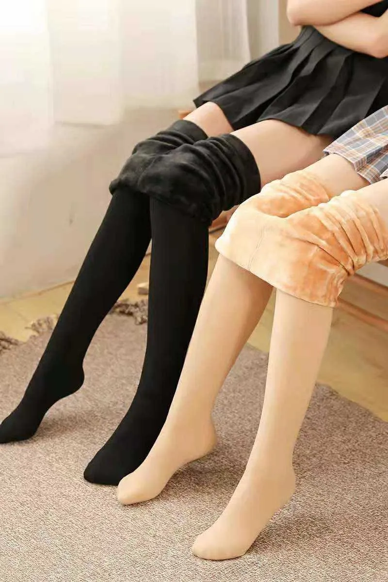 Leggings Winter Stricken frauen Samt Casual Neue Hohe Elastische Verdicken dame Warme Schwarze Dünne Hosen Für Frauen