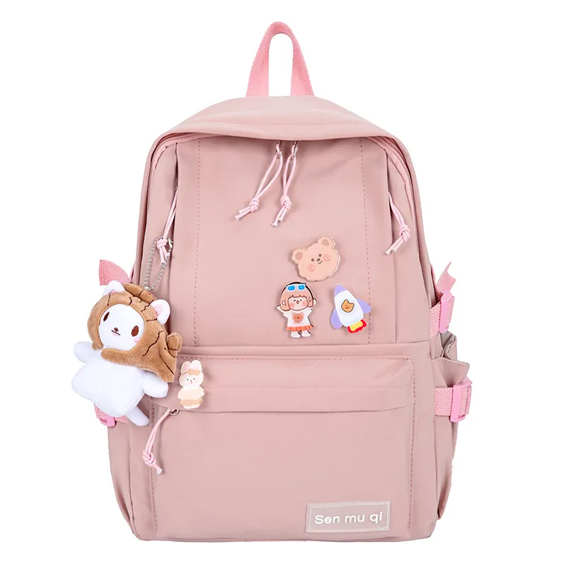 Linen Durable Laptop Mini Backpack Travel Large Diaper Bag Student Shoulder School for Women & Men