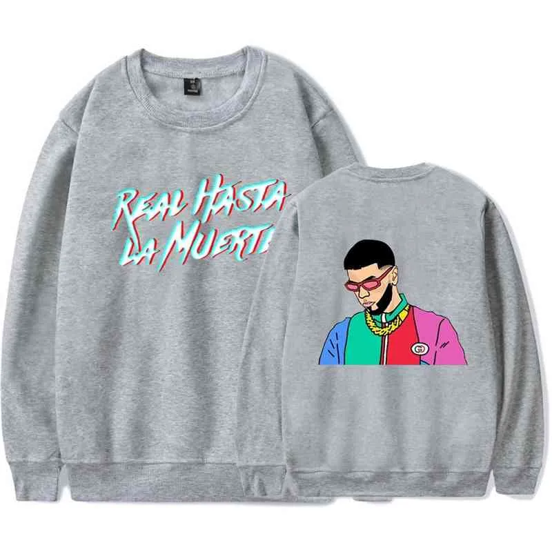 Anuel AA Impreso Sudaderas Con Capucha Sudadera Sudadera Real Hasta La  Muerte Casual Traje Traje Hombres Mujer Ropa Anime Sudadera Con Capucha De  15,29 €