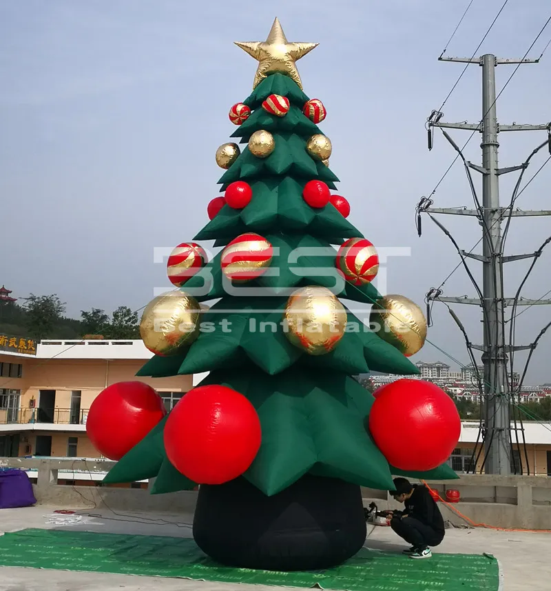 20ft Giant Outdoor customize Inflatable Christmas XmasTree For Sale party decoration