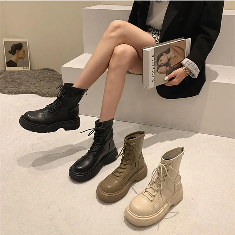 Lace up rubber boots womens sales
