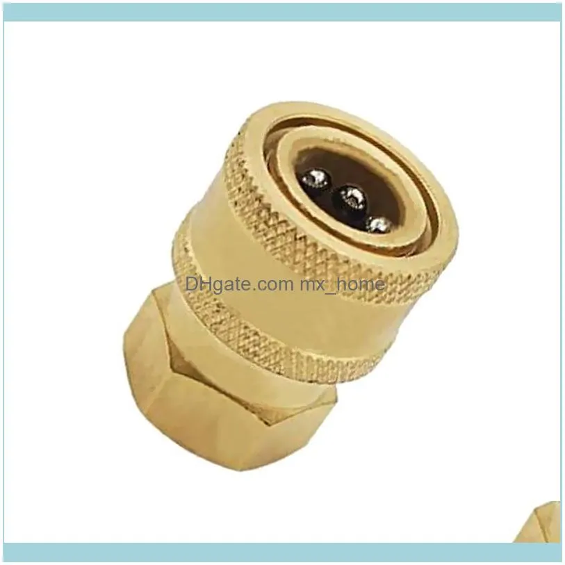 Watering Equipments 15mm Quick Release Connector To 3/8 Inch Female Adapter Pressure Washer Coupling Fittings, Durable Brass Tools,