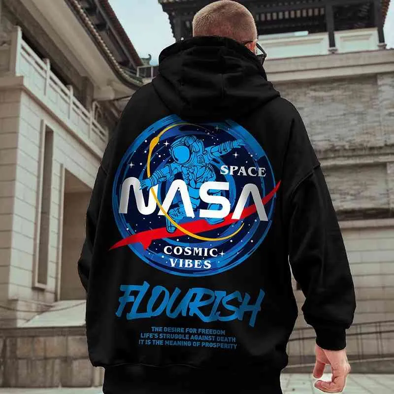 Engordear m s tama o nasa marca astronauta grasa suelta su ter de su ter de felpa Moda de moda de felpa Moda