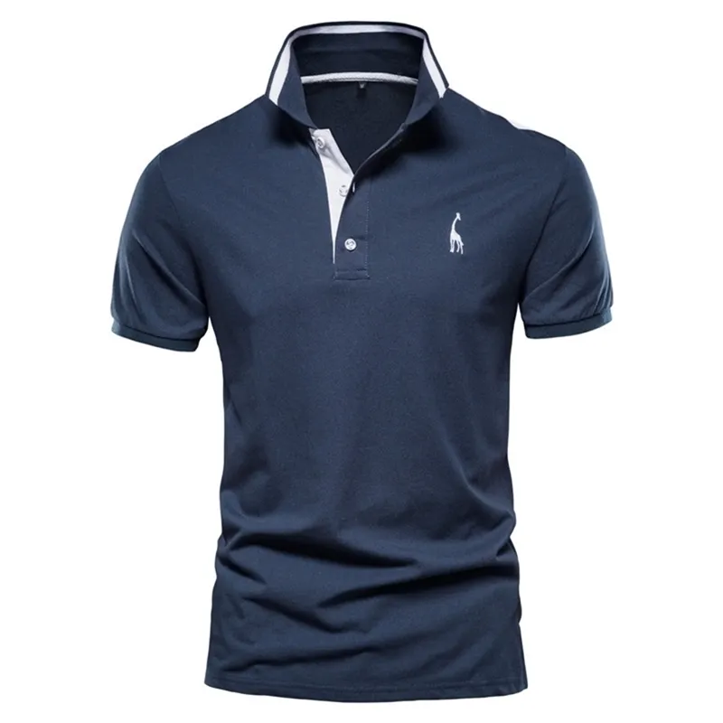 Nuevos Polos De Verano De Alta Calidad Para Hombres Camisas De Manga Corta Informales De Negocios Sociales Para Hombres Camisa Polo Bordada Con Cuello Levantado Para Hombres 210329 De 8 51 DHgate