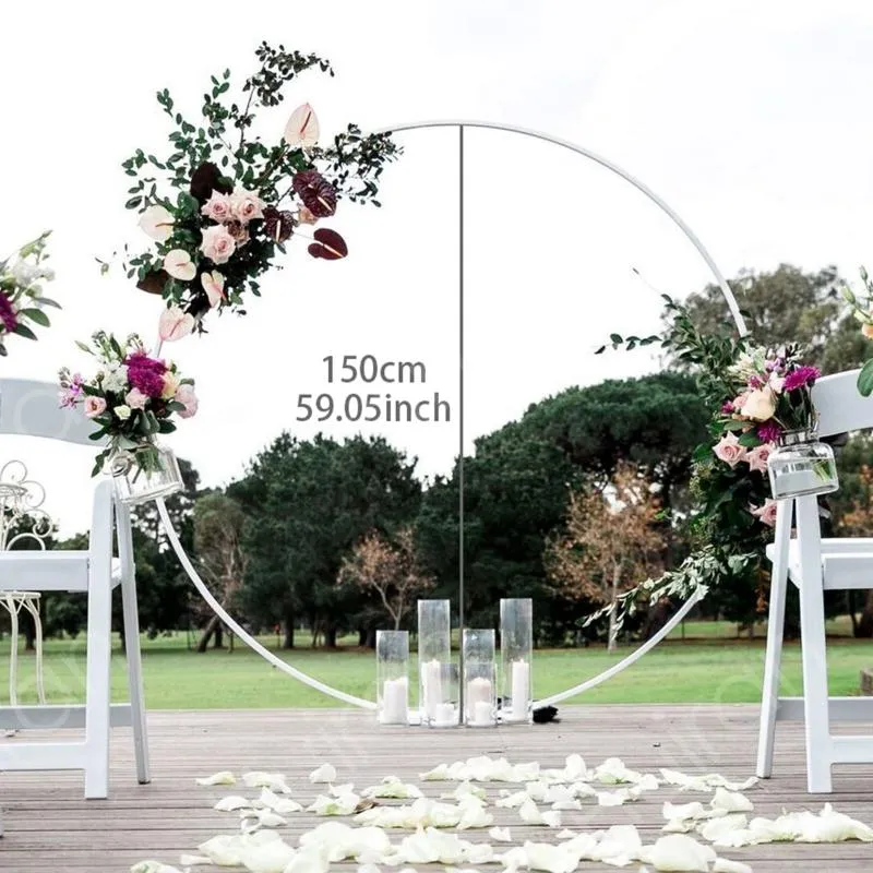 Party Decoration 1.5M PVC Ring Balloon Arch DIY Wreath Frame Background Holder Circle Ballon Stand Wedding Birthday Decor Baby Shower