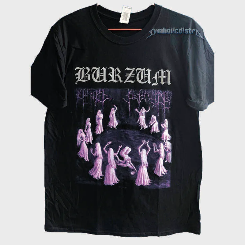 Burzum Witches Dancin Cotton Cotton Lound Neck TシャツG1222