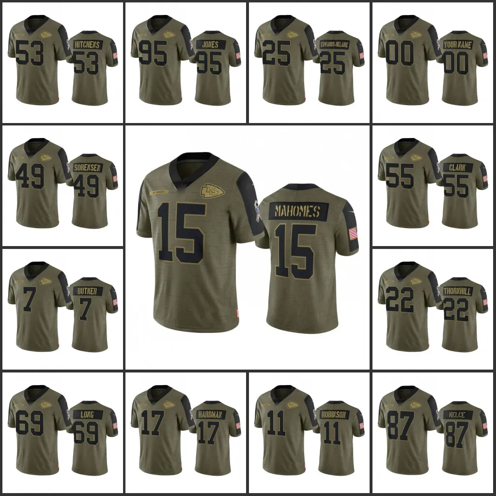 Custom NFL Jerseys Patrick Mahomes Travis Kelce 2022 Season