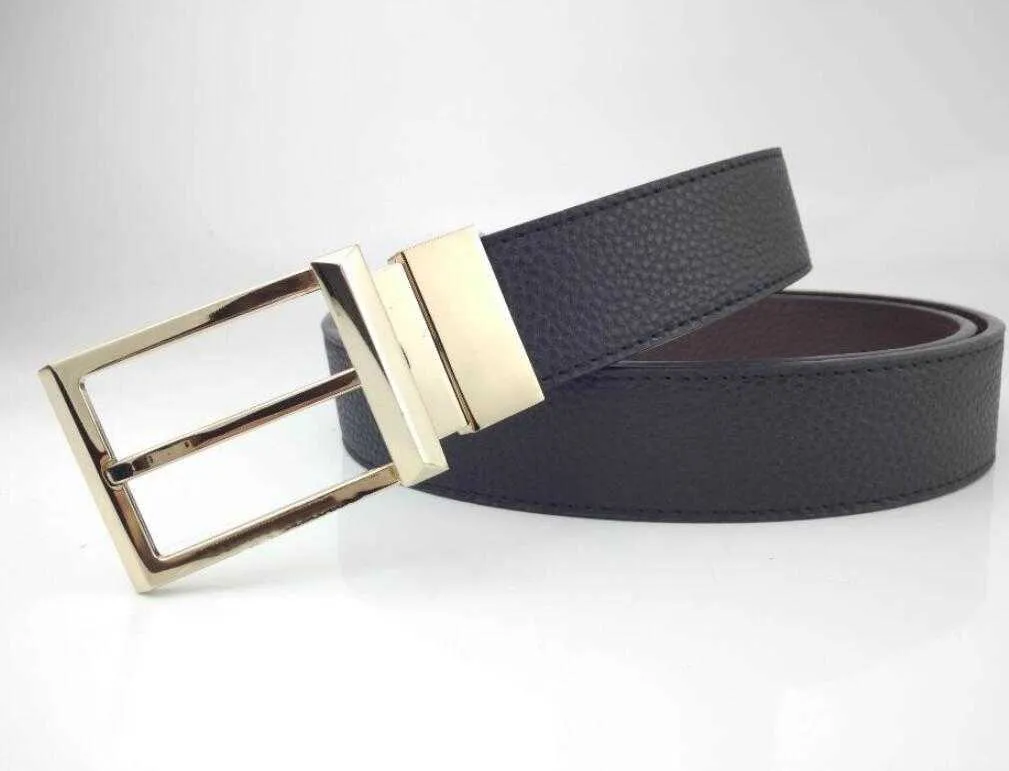 3.8 Belt men and women leather non-slip buckle frame simple fashionable  for business travel