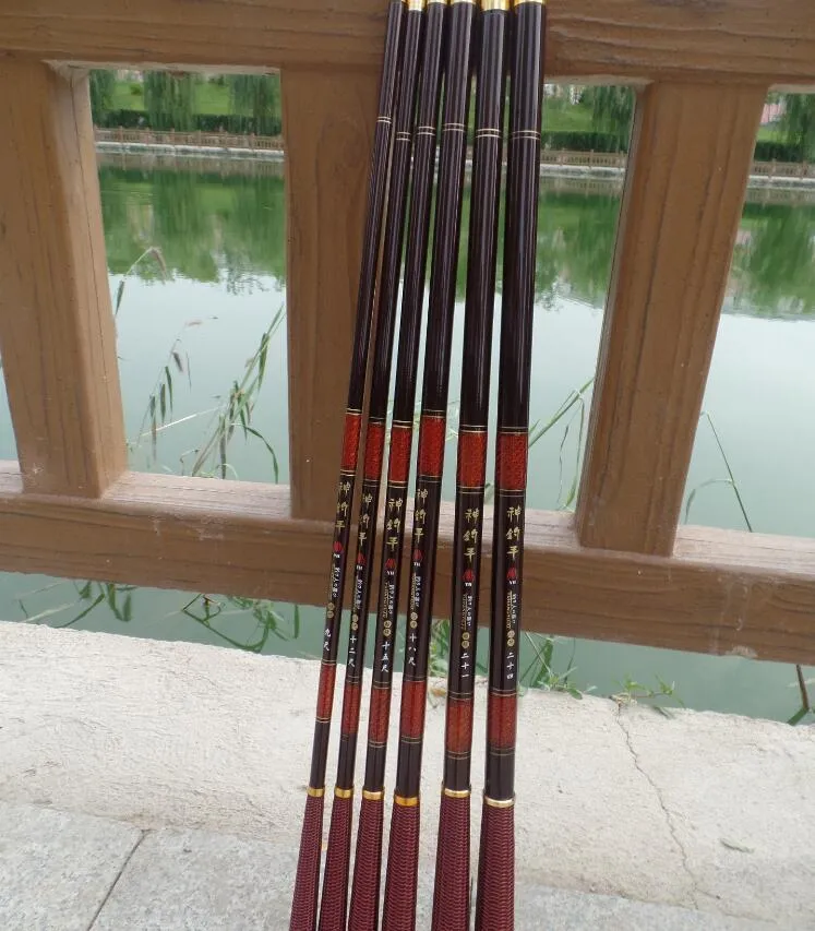 3.6-7.2m Ström Fiskestänger Kolfiber Teleskopisk fiskestång Ultra Light Carp Fiske Pole