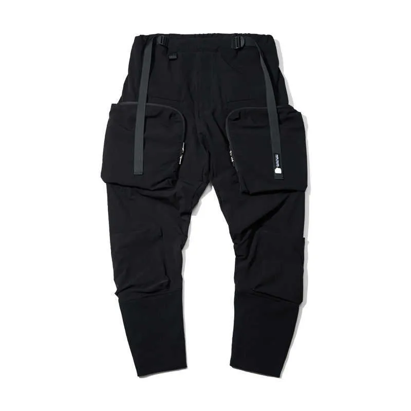 Pantaloni cargo da viaggio Pupil con ampie tasche frontali PT2004 techwear darkwear ninjawear X0723