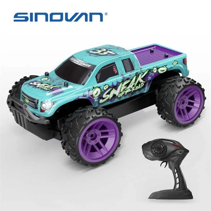 Sinovan RC 2,4 GHz Hochgeschwindigkeits-RC-Auto 1:36 ferngesteuertes Auto, Spielzeug für Kinder, cooles Off-Road-Rar-Kinderspielzeug, Geschenke 211029