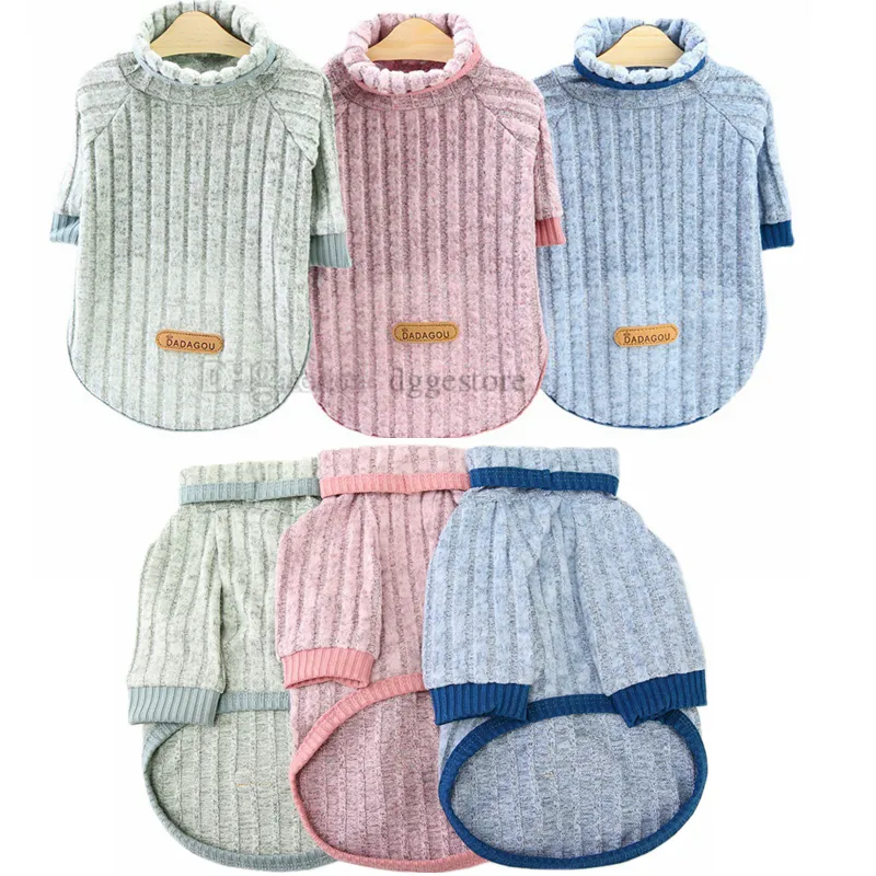 3 Color Dog Apparel Pet Cat Sweater Kitten Clothes for Cats Small Dogs Turtleneck Doggy Clothing Pullover Soft Warm fit Kitty Chihuahua Teddy Poodle Pug A82