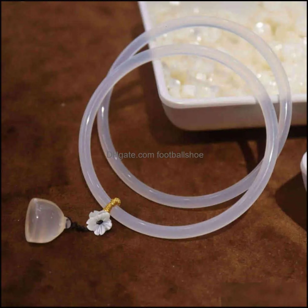 A Pair Natural White Chalcedony Jade bangle Agate bracelet for women