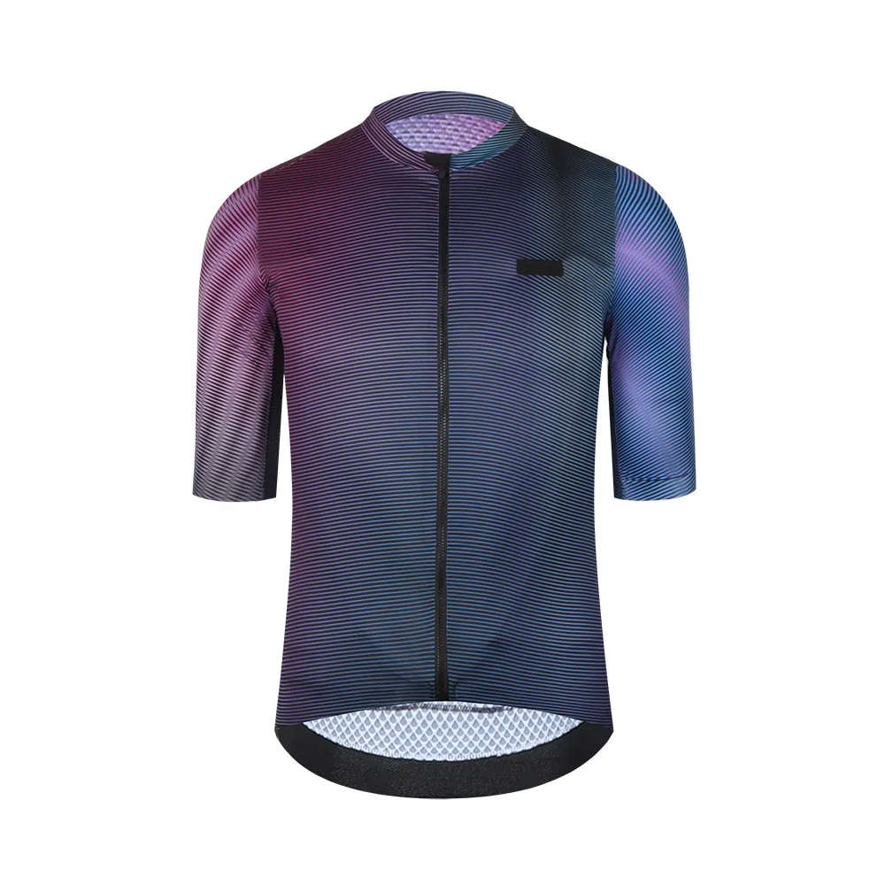 Senaste versionen Flyweight Pro Fit Short Sleeve Cykling Jersey Seamless process med vattentät ficka