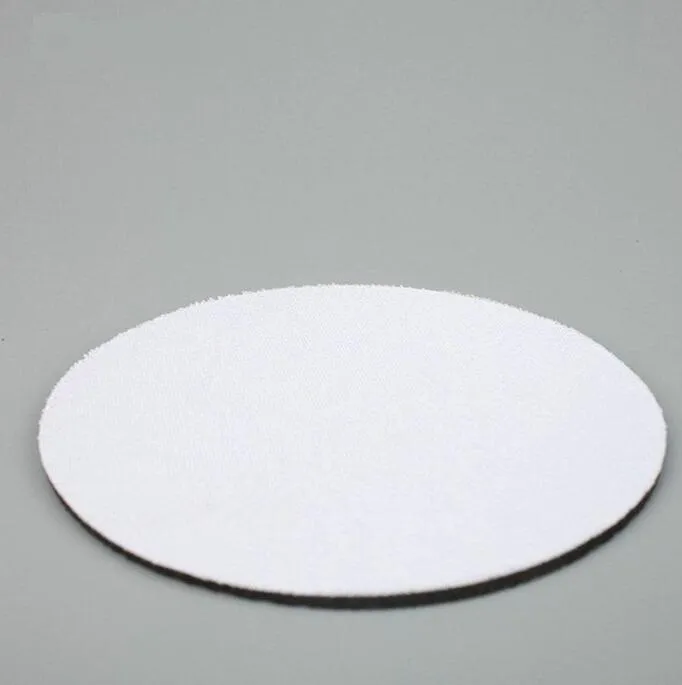 Sublimation Neoprene Blank Natural Rubber Coasters Transfer Printing Round Square Shape Rubber Cup Mats Custom Diy Consumables YL408