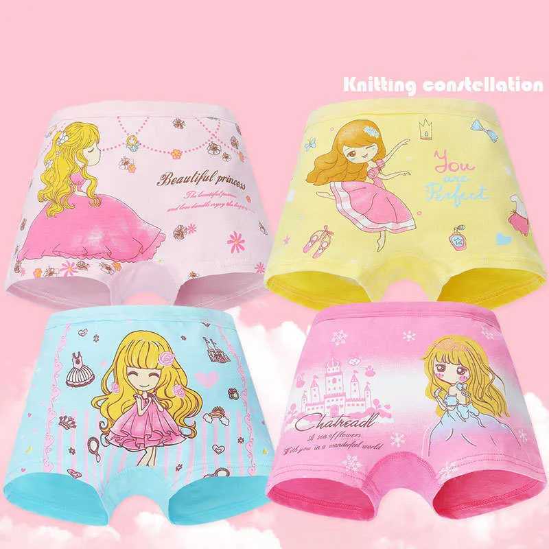 Cartoon Rabbit Print Cotton Panty Shorts For Girls Breathable Princess  Underwear /Pack From Cong05, $11.19