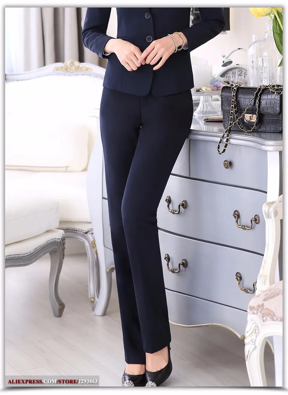 Professional Slim Fit Business Pants For Women Full Length Formal Linen  Blend Trousers For Office And Work Wear, Plus Size Clothing For Lady Career  210319 From Lu02, $21.86