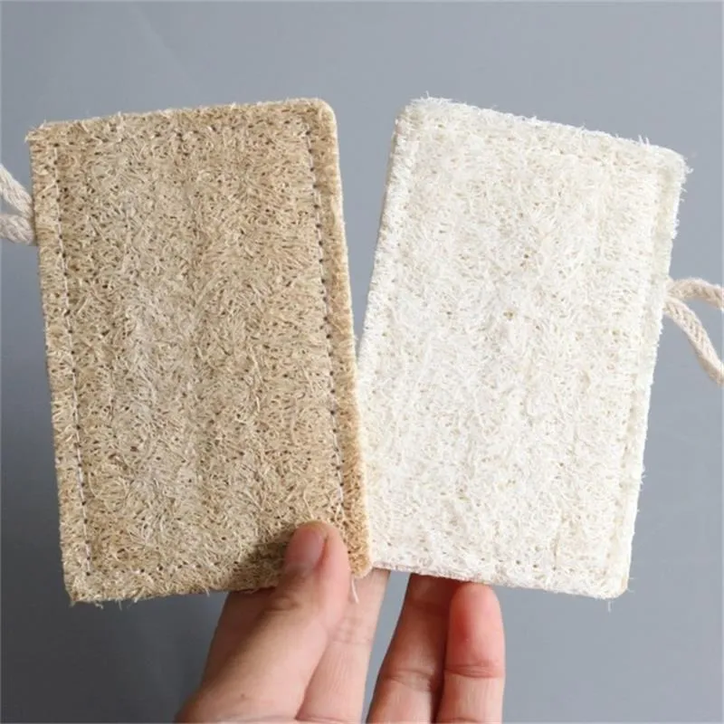 Natural Loofah Ecotools Exfoliating Bath Cloth Dishwashing Cloth Scrub Pad Dish Bowl Pot Easy To