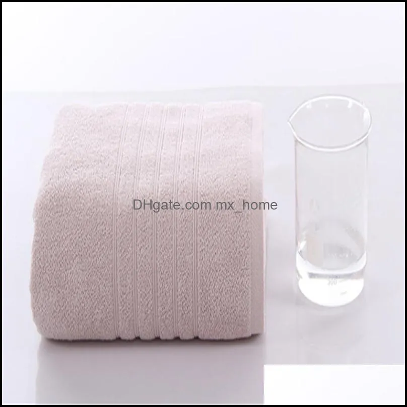 El Supplies Home Garden100 Algodão de Algodão Presente Direto Banheira Toalha Europa e América Simples 320G Espessura Absorvente Absorvente Drop Gota 2021 S1