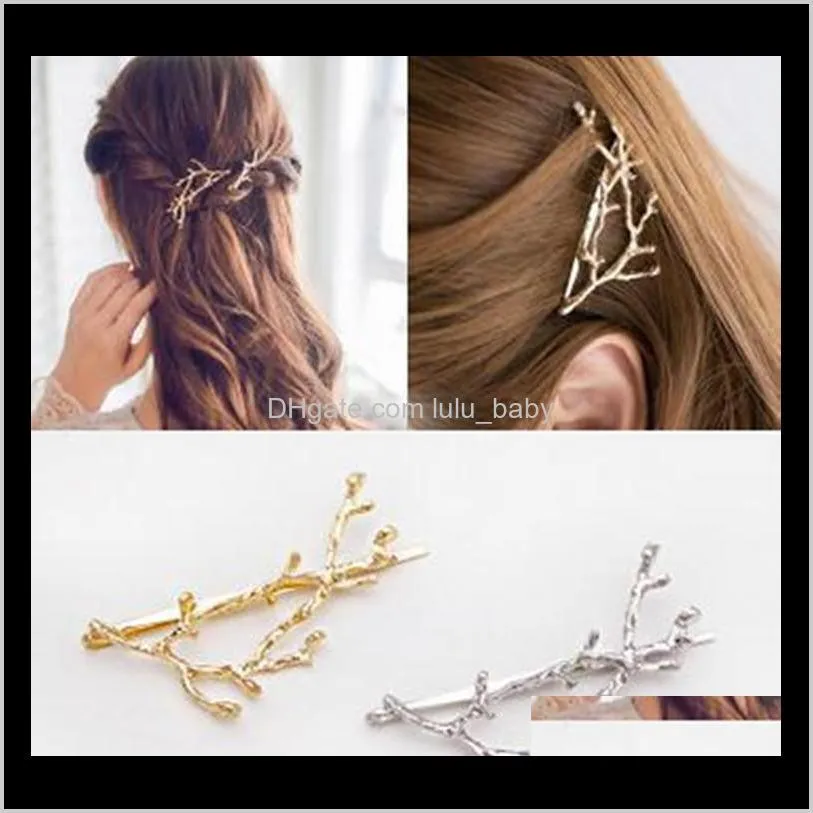 legant metal tree branch hairpins hair clips for women barrettes female headwear alloy hair accessories hair clip