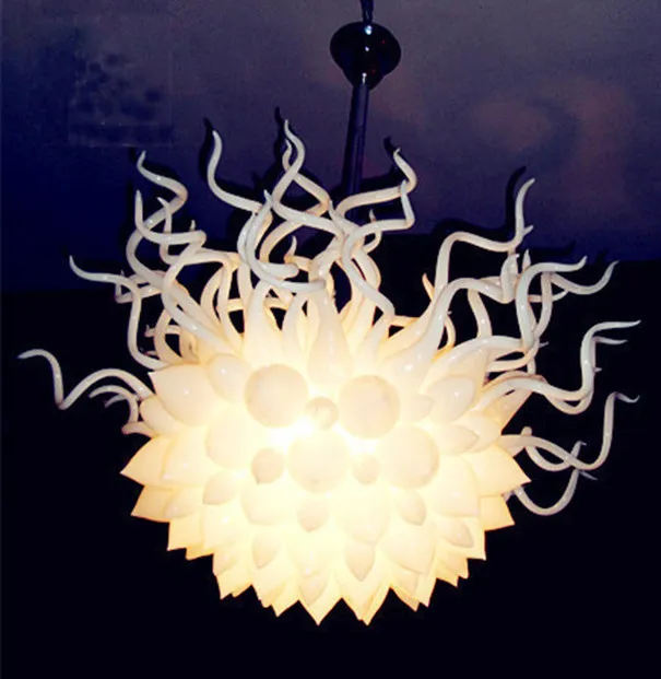 Contemporary Simple Hand Blown Glass Chandelier Pendant Lamp Bar Table Bedroom Restaurant Light