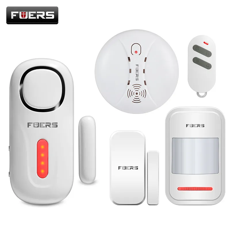 Fuers 120db Draadloze Deur / Window Entry Security Inbreker Sensor Alarm PIR Magnetische Smart Home Garagesysteem met afstandsbediening