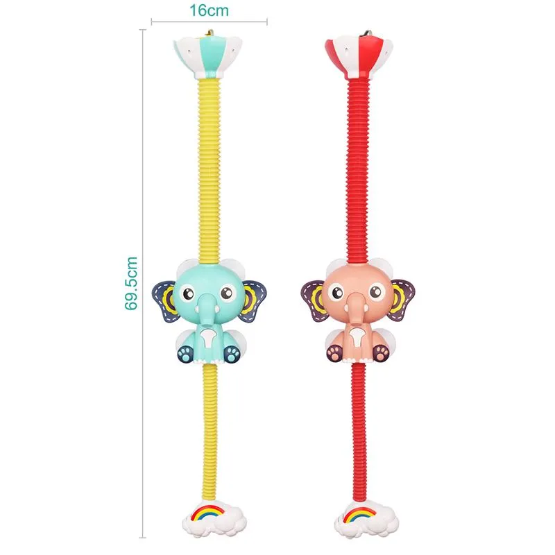 Bathroom Shower Sets Elephant Baby Bath Head Water Pumps And Trunk Spout Rinser For Born Babies TRYC889