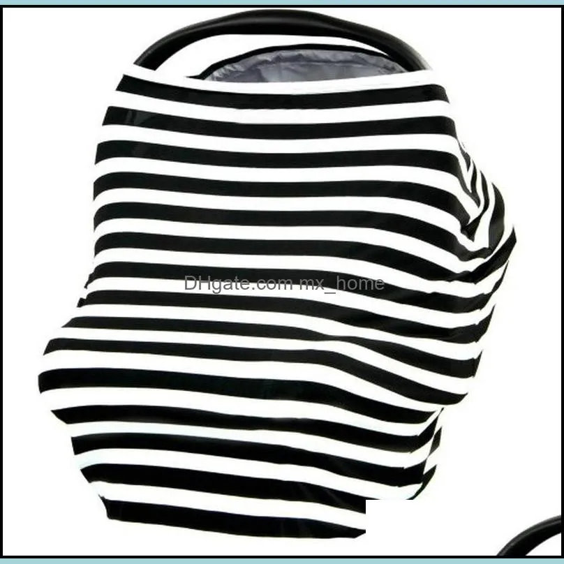 Multi-Use Stretchy Infinity Scarf Baby Car Seat Cover Canopy Nursing Breastfeeding Shopping Cart High Chair Cover