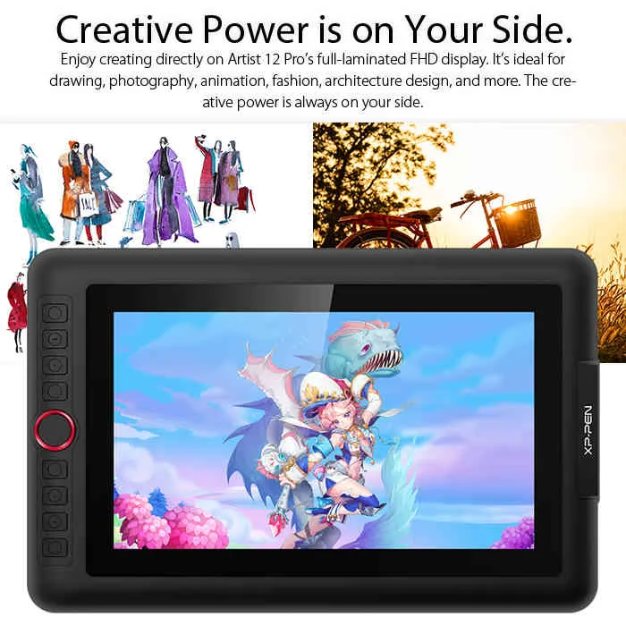 XP Pen Artist 12 Pro 11,6 Pouces Graphique Dessin Numérique Tablette  Moniteur Affichage Animation Art Modélisation 3D Éducation En Ligne Du  628,82 €