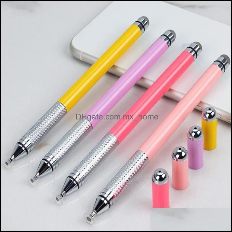 Disk capacitance pen stylus double head stylus For cellphone mobilephone Tablet can customize logo